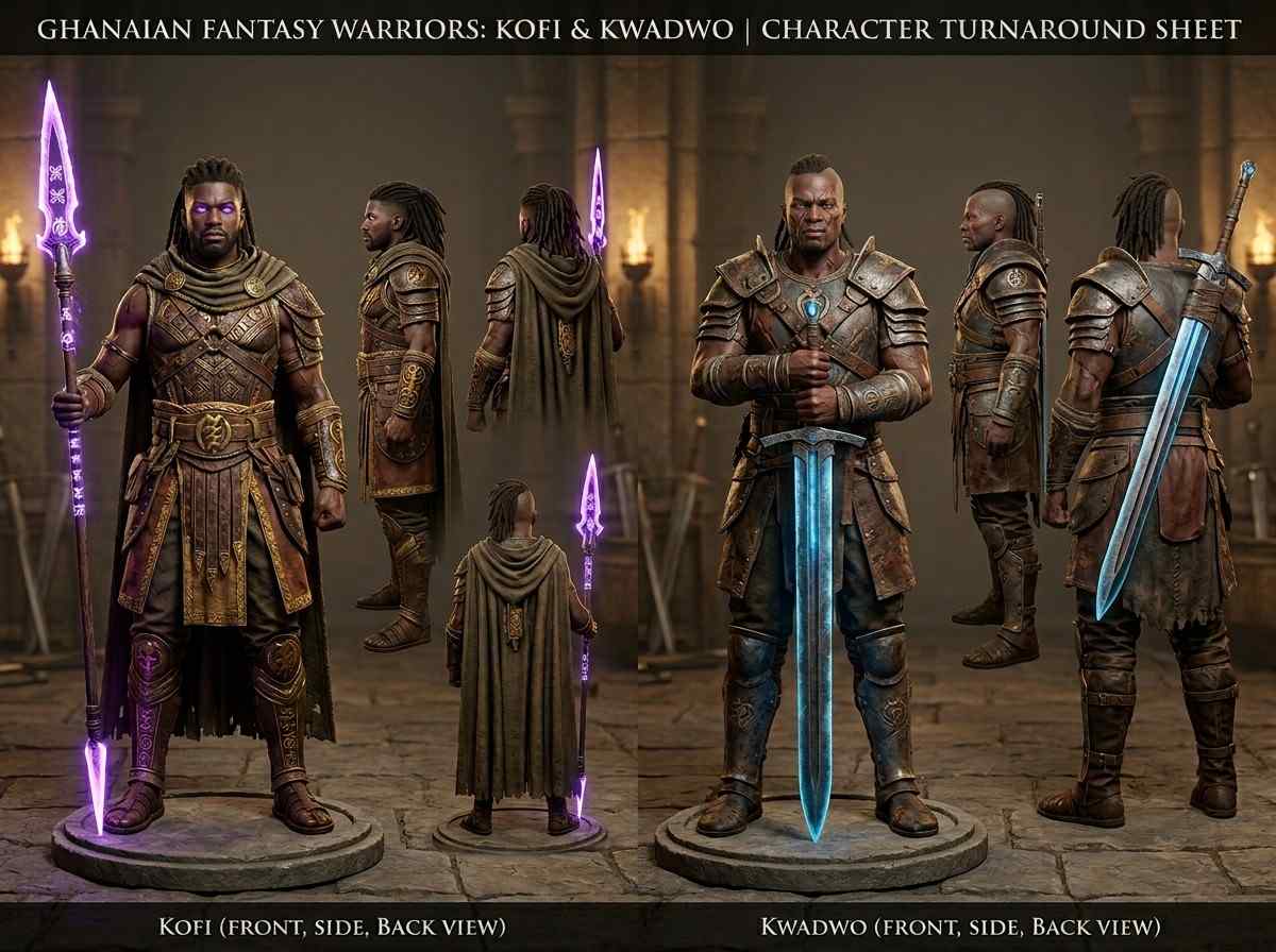 Kofi and Kwadwo Character Design